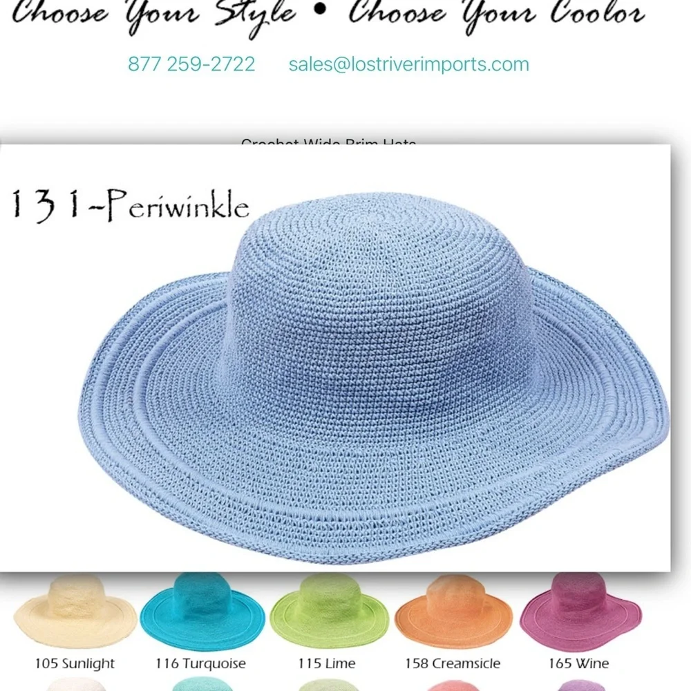 Lost River crochet crushable hat with free Lilly Pulitzer dress